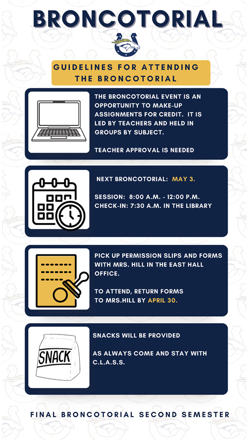 Broncotorial Guidelines